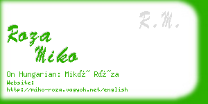 roza miko business card